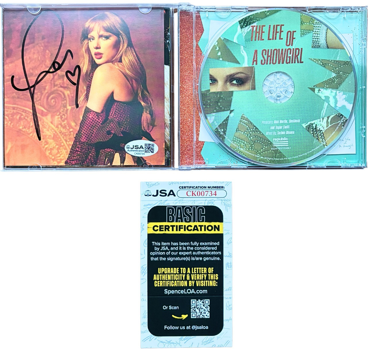 The Life of a Showgirl CD + Hand Signed Photo 3