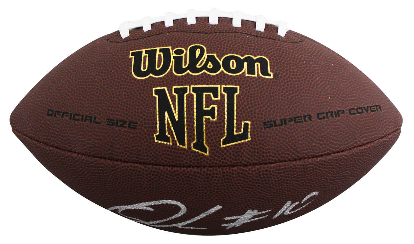 Browns Quinshon Judkins Signed Wilson Super Grip Football W/ Case BAS Witnessed