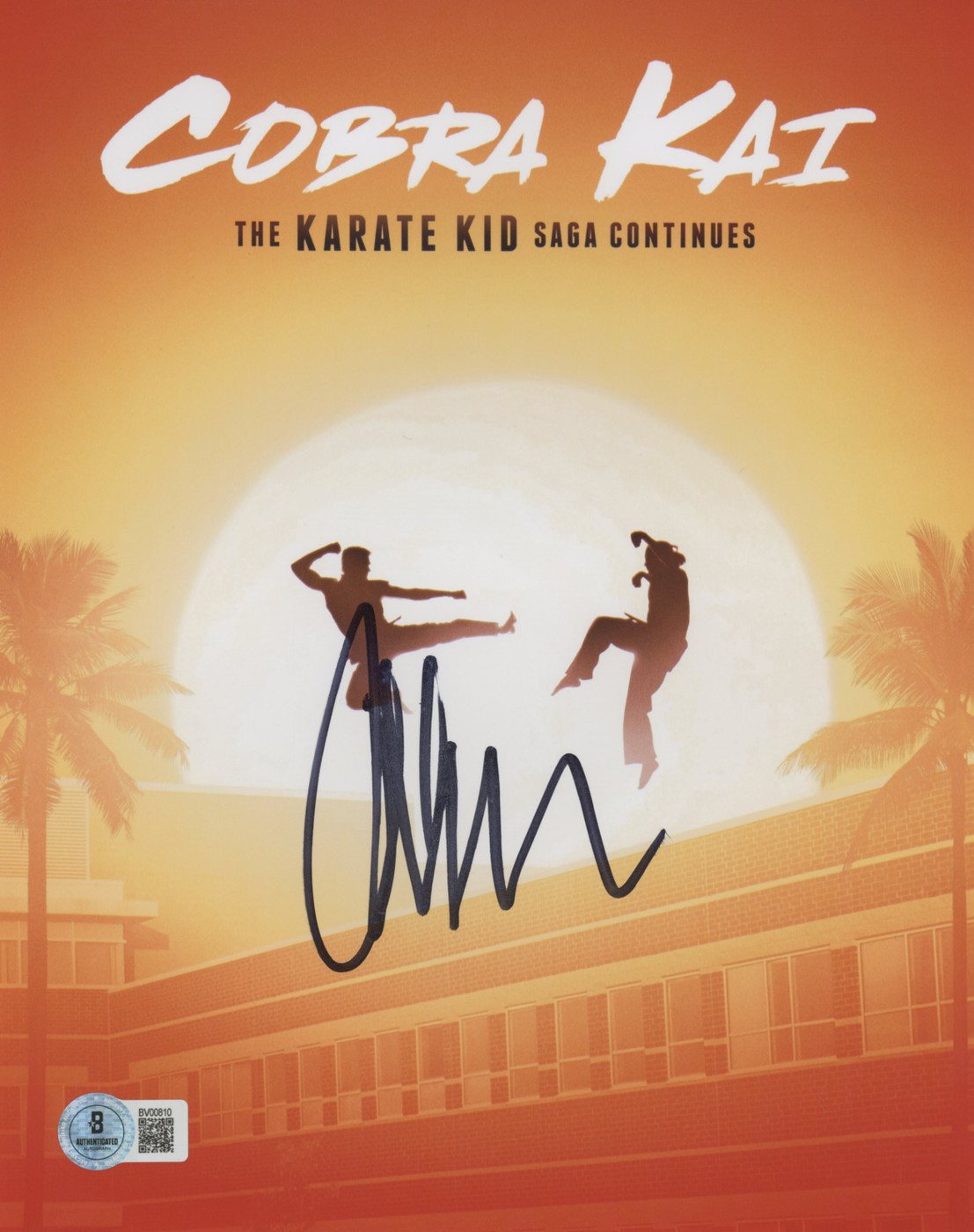 Ralph Macchio Cobra Kai Authentic Signed 8x10 Photo BAS #BV00810