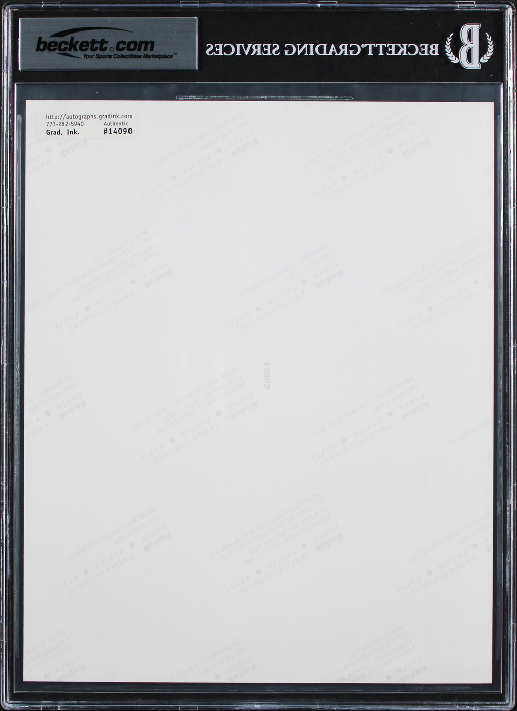 Gene Hackman Crimson Tide Authentic Signed 8x10 Photo Auto 10! BAS Slabbed