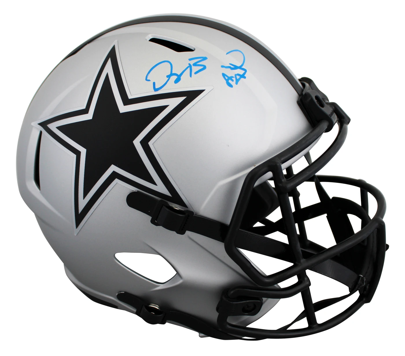 Cowboys Dez Bryant Signed Rave Full Size Speed Rep Helmet BAS Witnessed