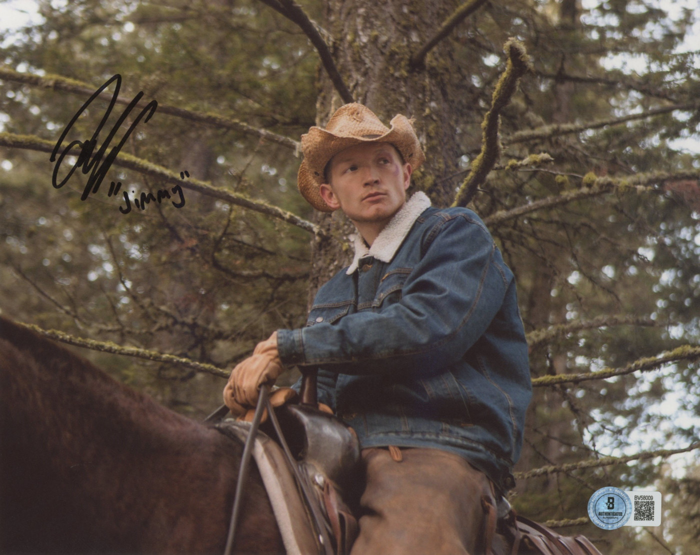 Jefferson White Yellowstone "Jimmy" Authentic Signed 8x10 Photo BAS #BV58009