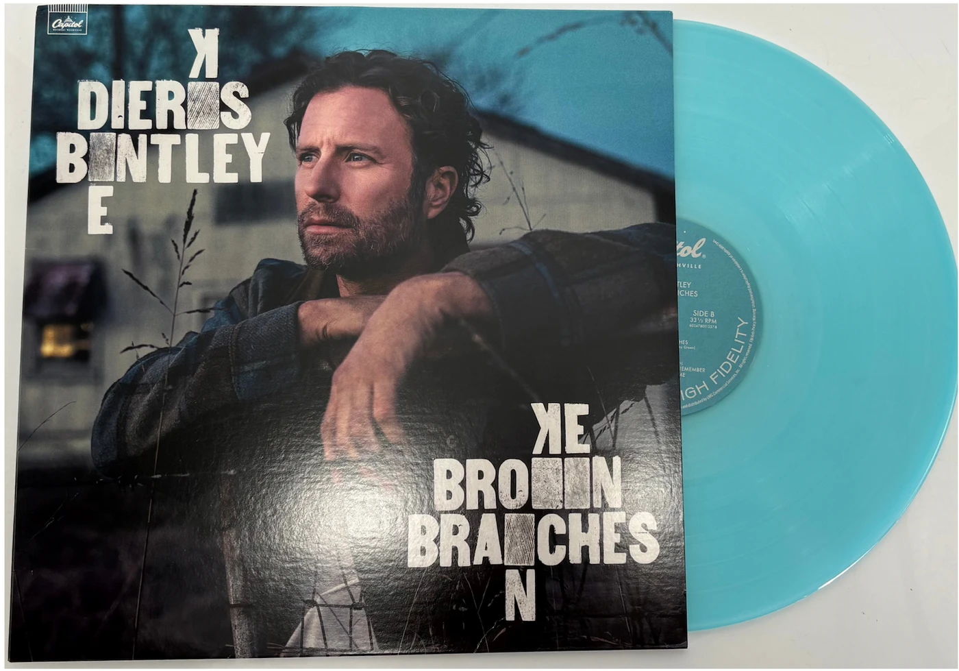 Dierks Bentley with Clear Blue Vinyl "Broken Branches"