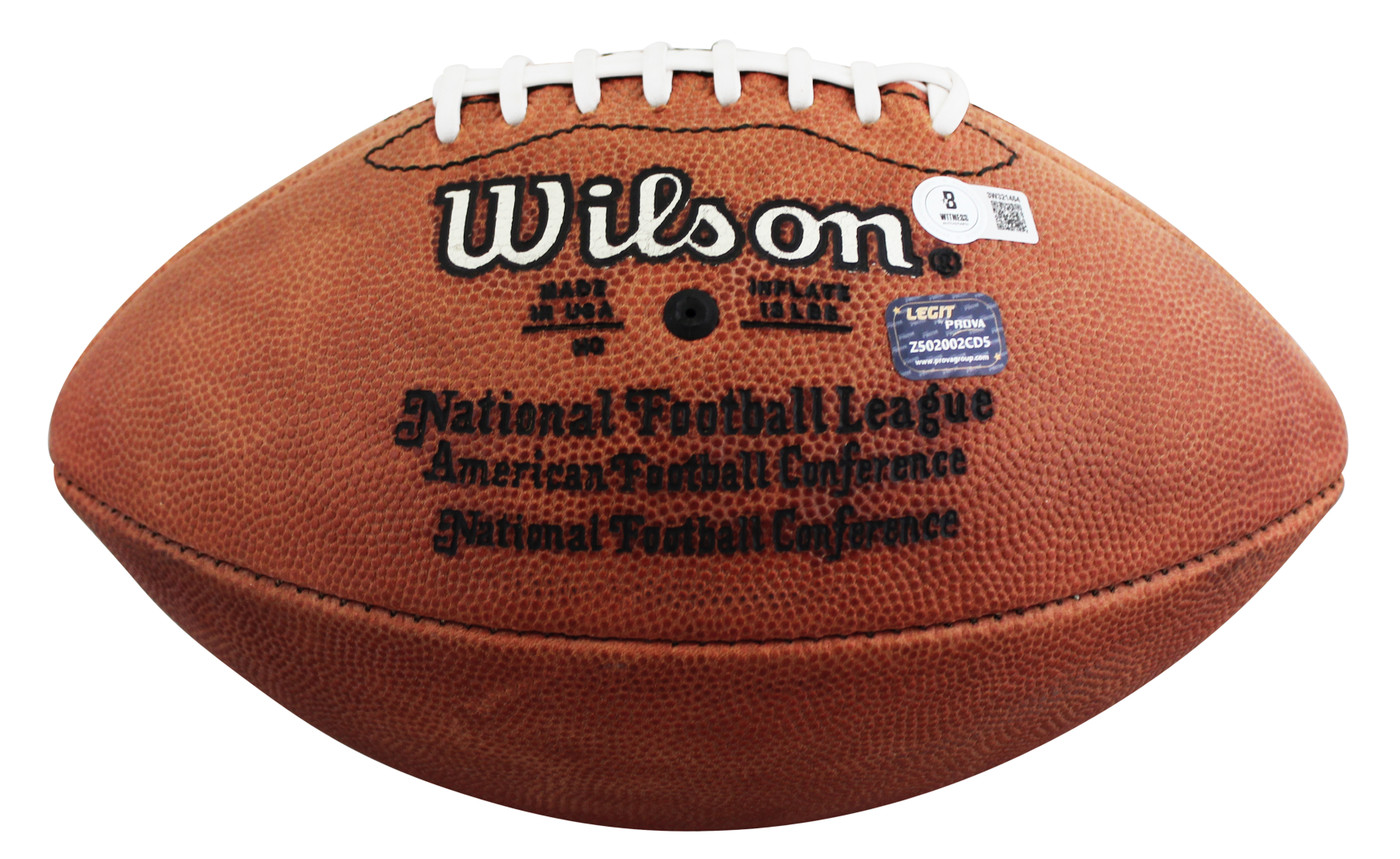 Cowboys Emmitt Smith Signed Wilson Super Bowl XXX Logo Football BAS W #3W321454