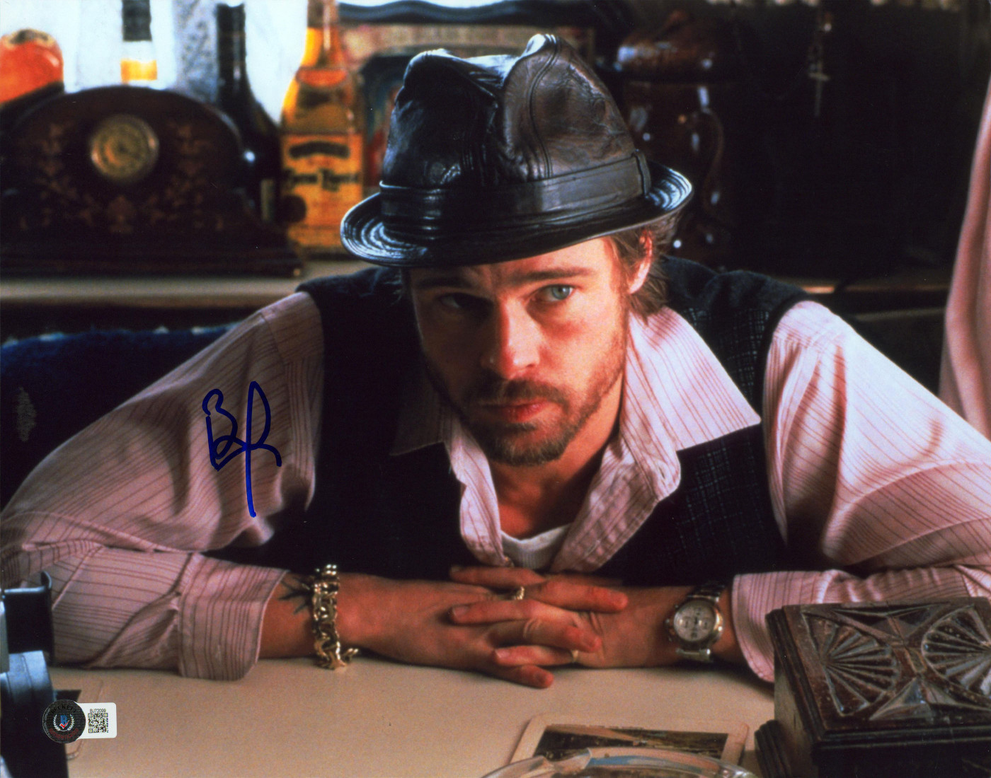 Brad Pitt Snatch Authentic Signed 11x14 Horizontal Photo Autographed BAS BJ72099