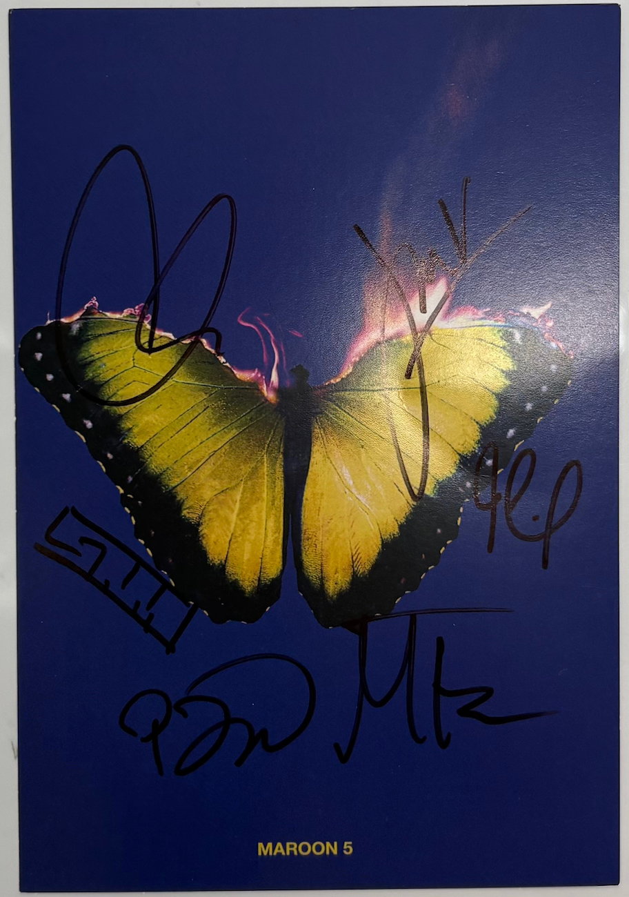 Maroon 5 "Love is Like" Translucent Yellow Vinyl (Signed Art Card)