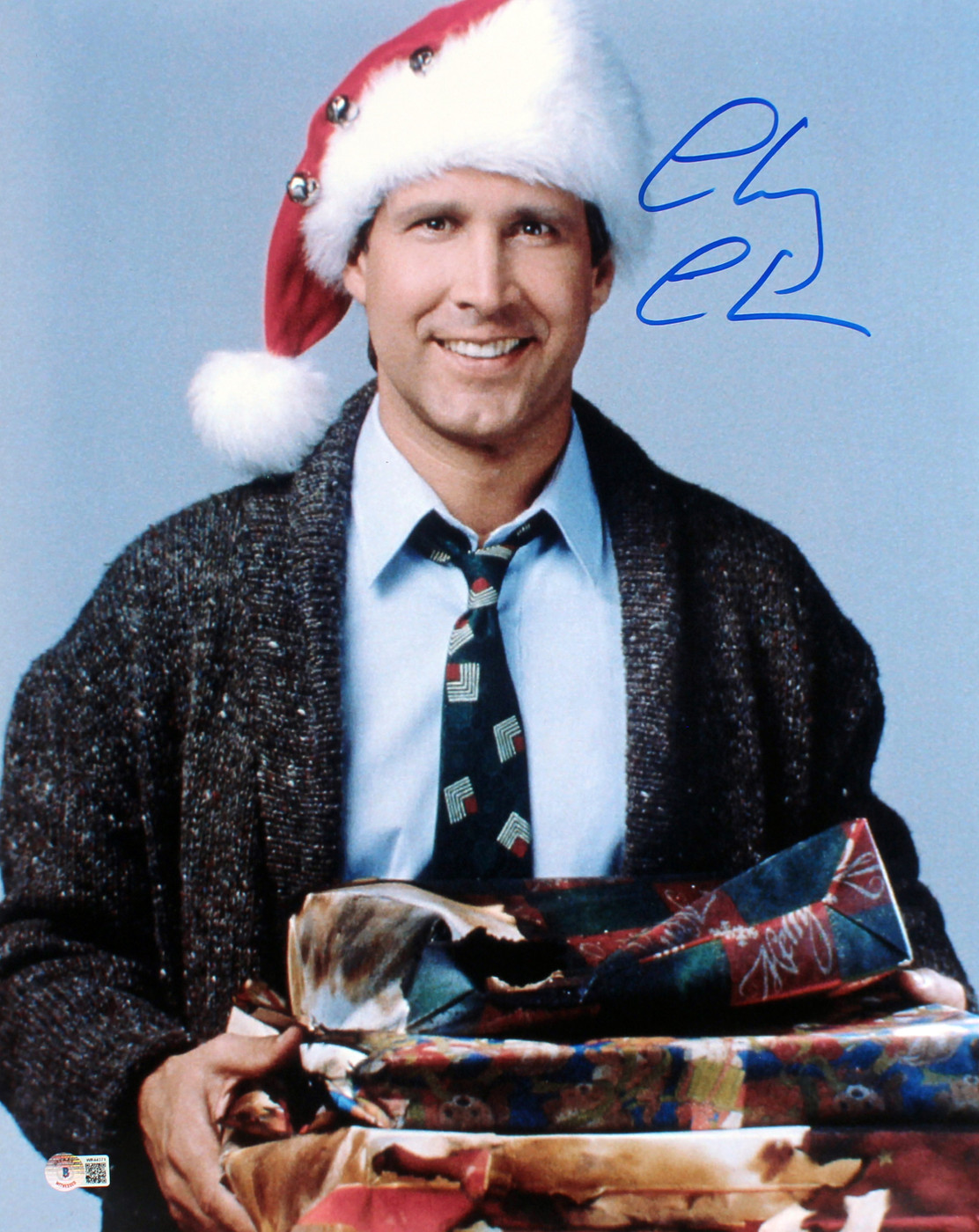 Chevy Chase Christmas Vacation Authentic Signed 16x20 Photo BAS Witness #WR44371