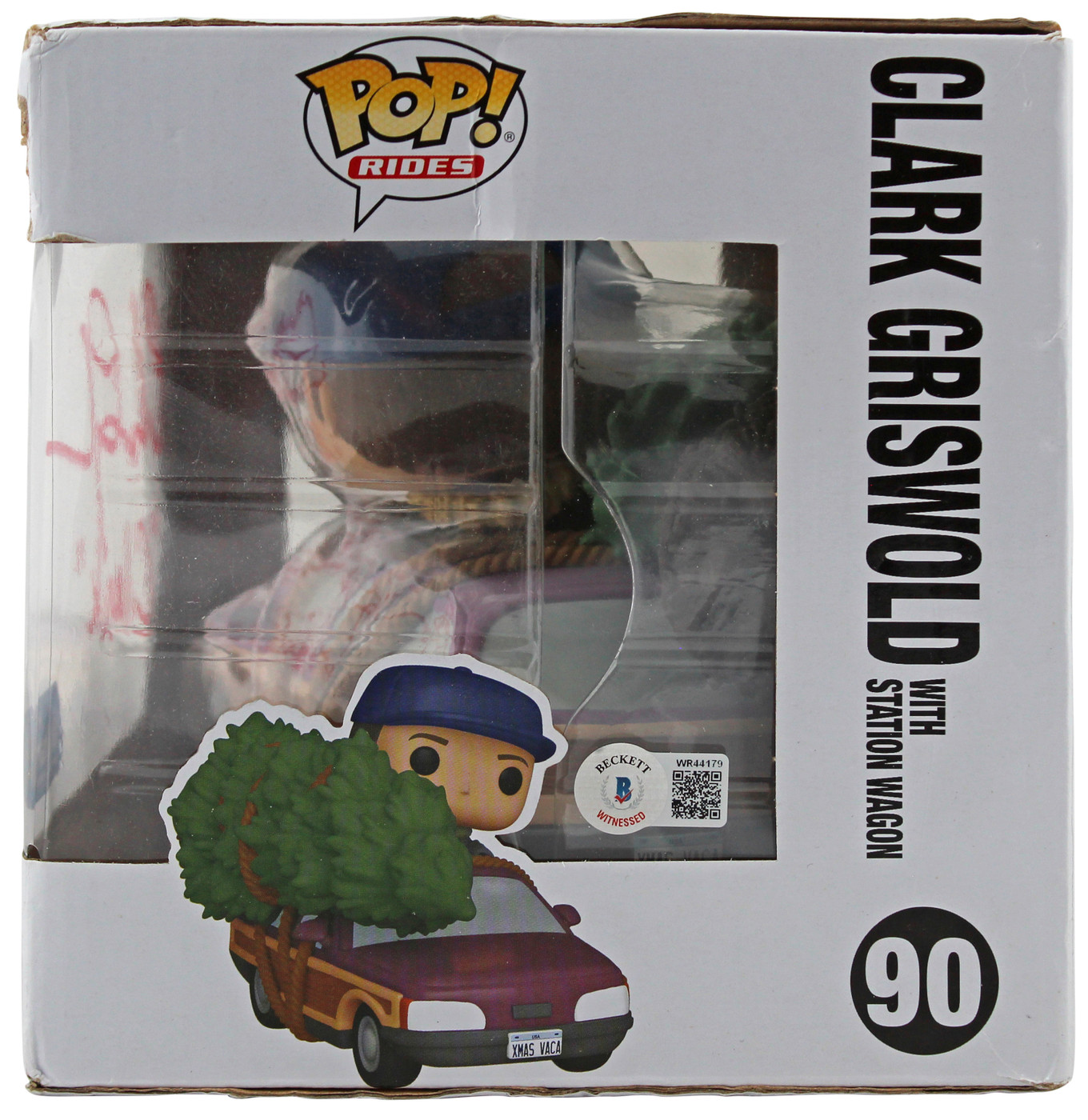 Chevy Chase Christmas Vacation "Clark" Signed #90 Funko Pop Vinyl Figure BAS 1