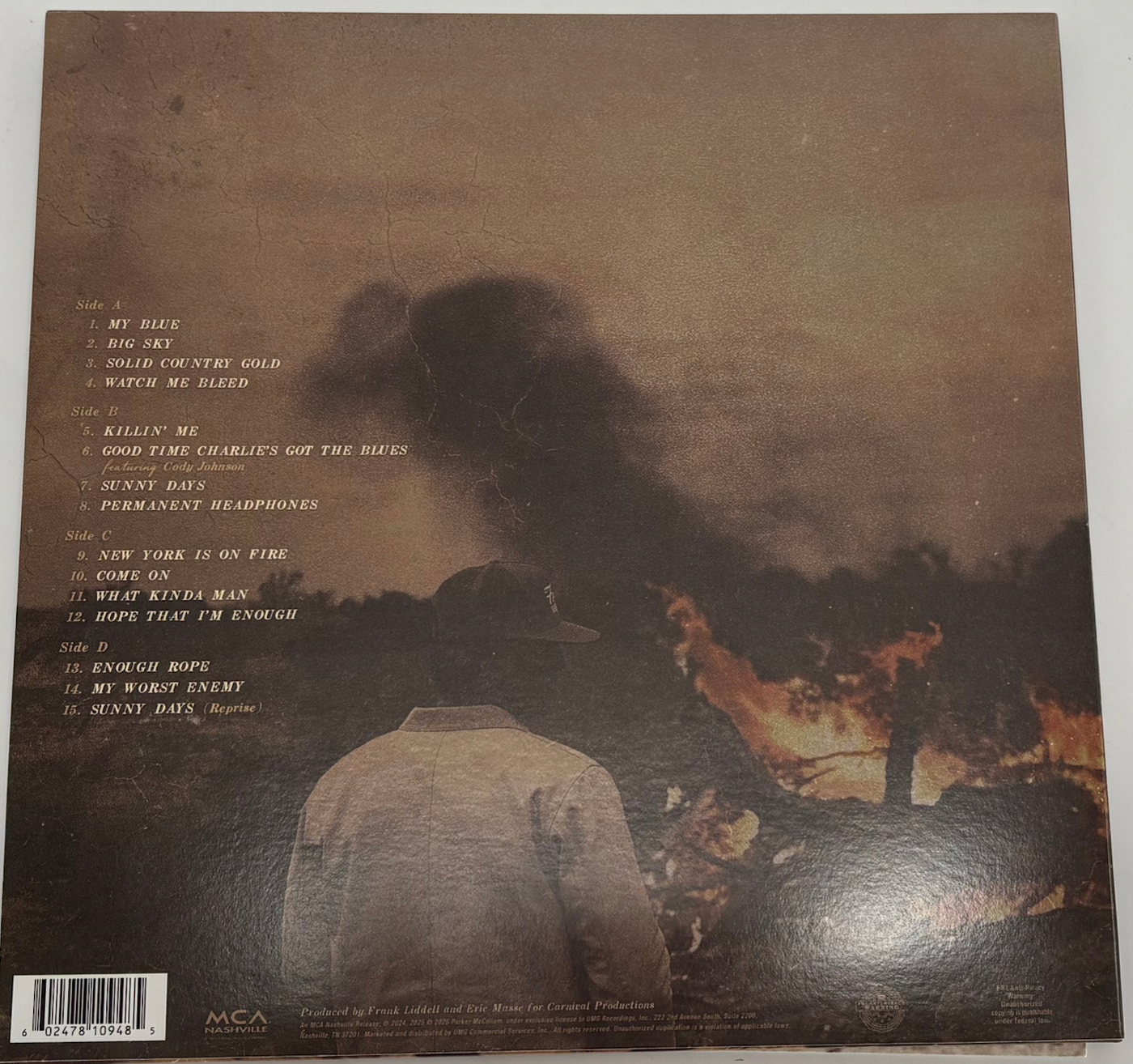 Parker McCollum "Self Titled" Brown Marble Vinyl