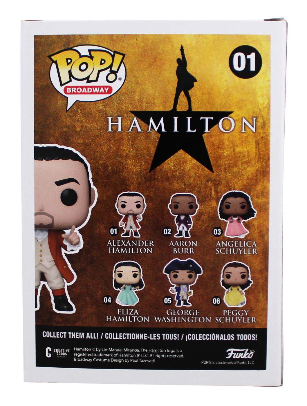 Lin-Manuel Miranda Signed Alexander Hamilton Funko Pop Vinyl Figure BAS #BV73153