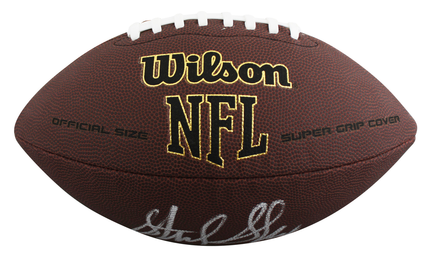 Packers Sterling Sharpe Signed Wilson Super Grip Football W/ Case BAS Witnessed