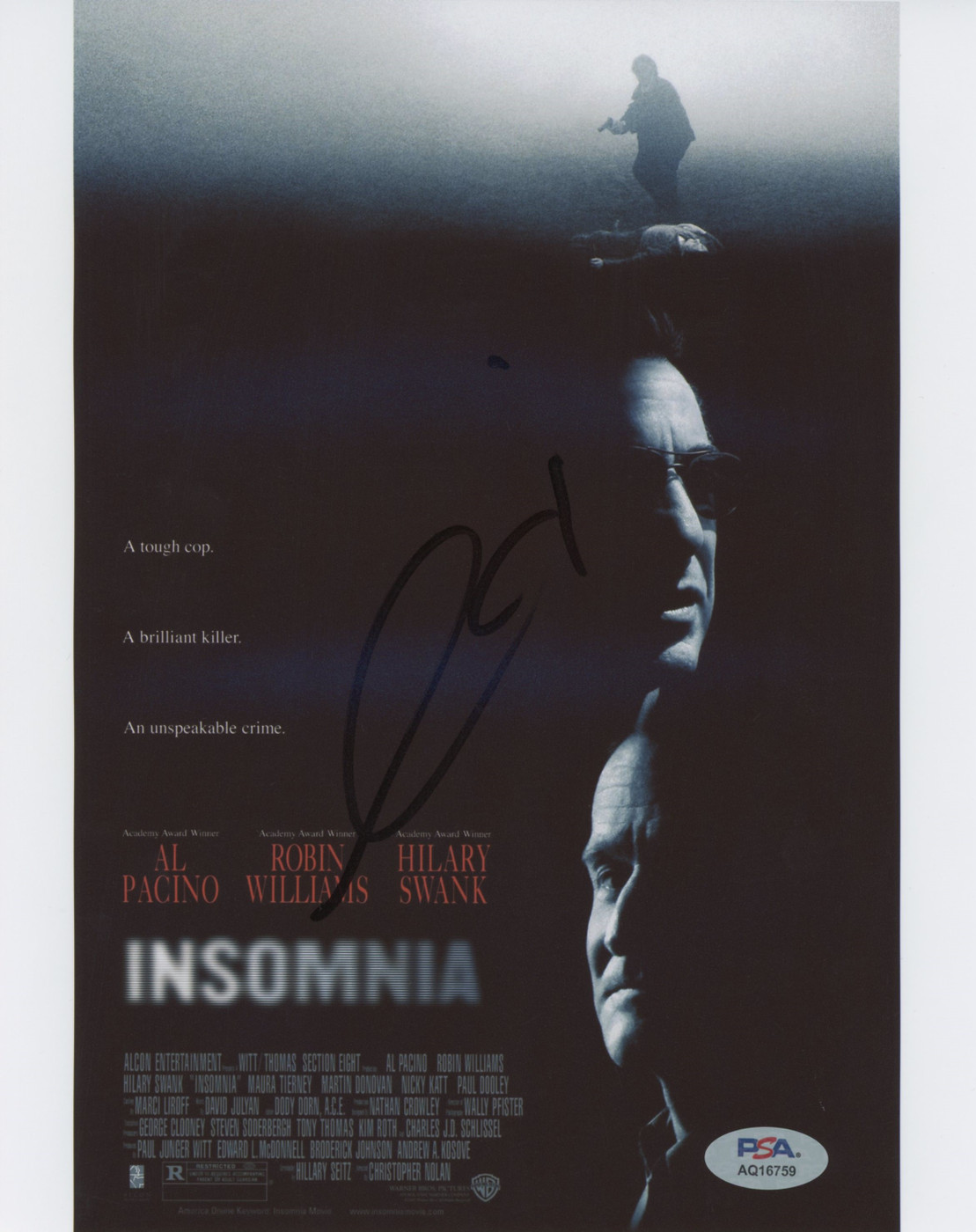 Al Pacino Insomnia Authentic Signed 8x10 Photo PSA/DNA #AQ16759