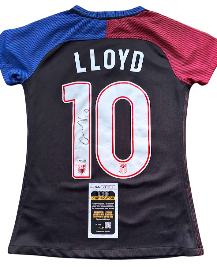 Carli Lloyd Signed USA Soccer Nike Black Jersey