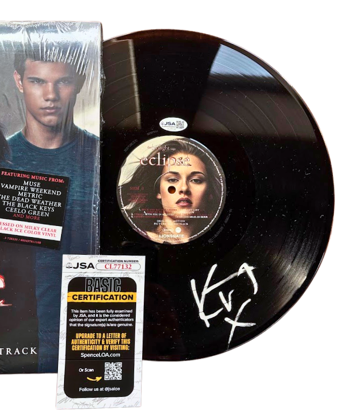 Kristen Stewart "The Twilight Saga: Eclipse" Movie Soundtrack Signed Vinyl Disc + Vinyl Record
