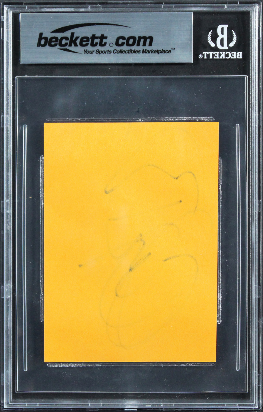 Anthony Bourdain No Reservations Authentic Signed 3x4.25 Cut Signature BAS Slab