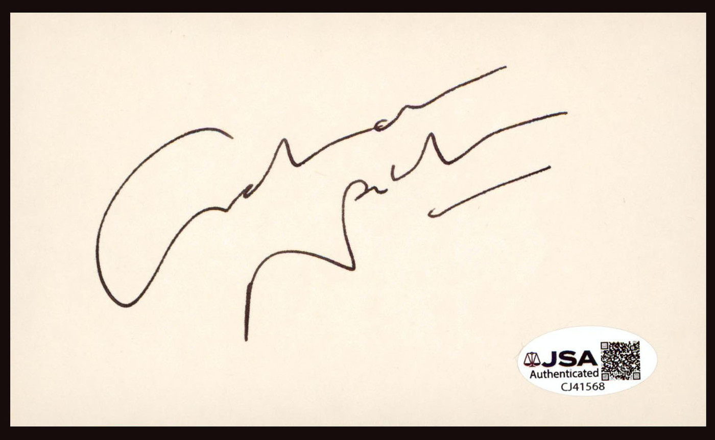 Graham Nash CSN&Y Authentic Signed 3x5 Index Card Autographed JSA #CJ41568