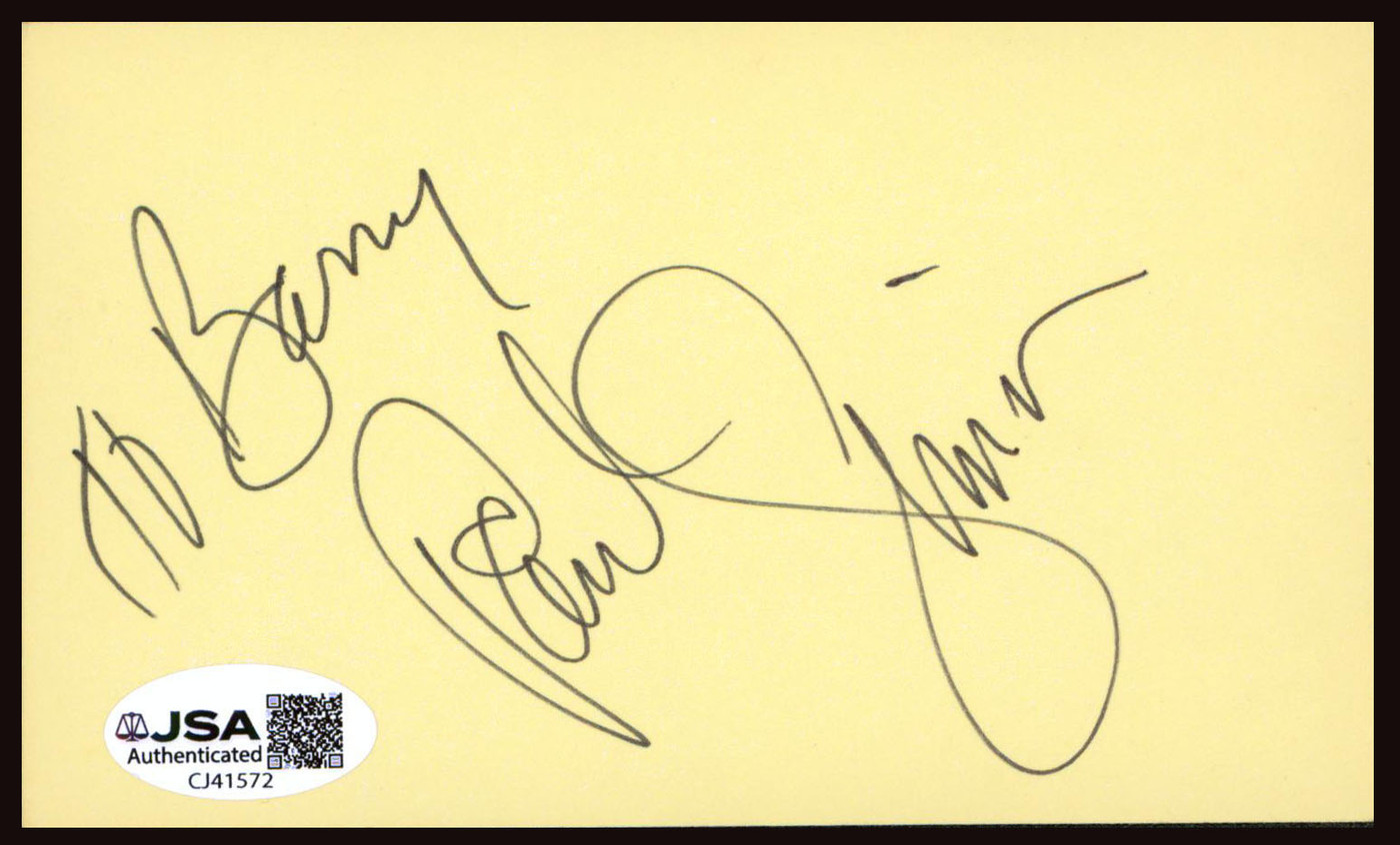 Paul SImon "To Barry" Authentic Signed 3x5 Index Card Autographed JSA #CJ41572