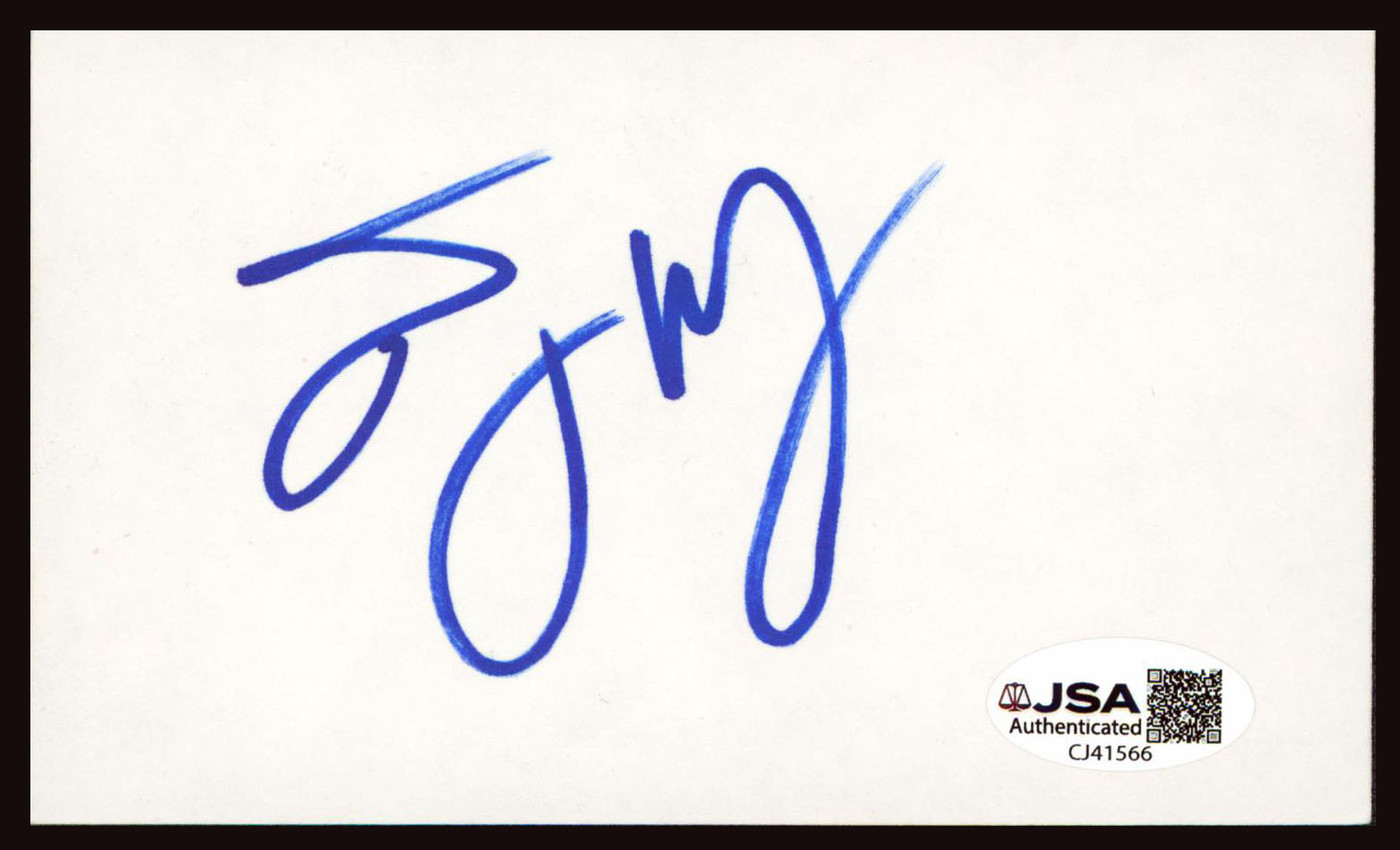 Tracy Morgan 30 Rock Authentic Signed 3x5 Index Card Autographed JSA #CJ41566