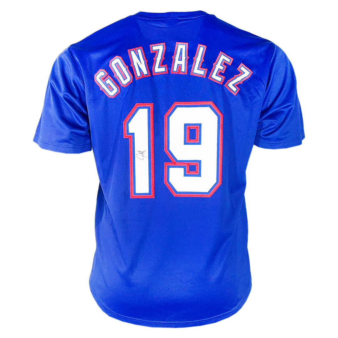 Juan Gonzalez Signed Texas Royal Baseball Jersey (JSA)