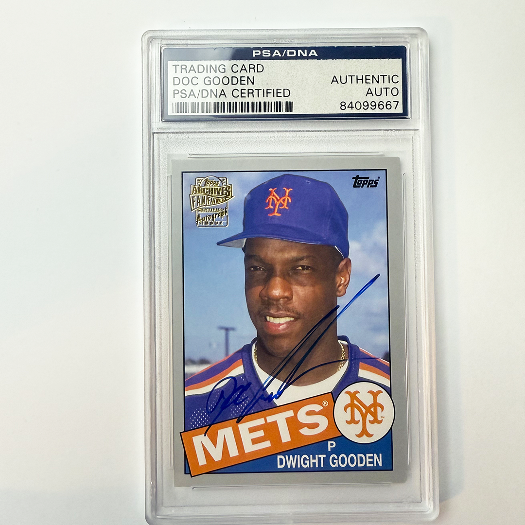 Dwight Gooden Signed 2016 Topps Archives Fan Favorite Grey #/25 PSA Auto Auth