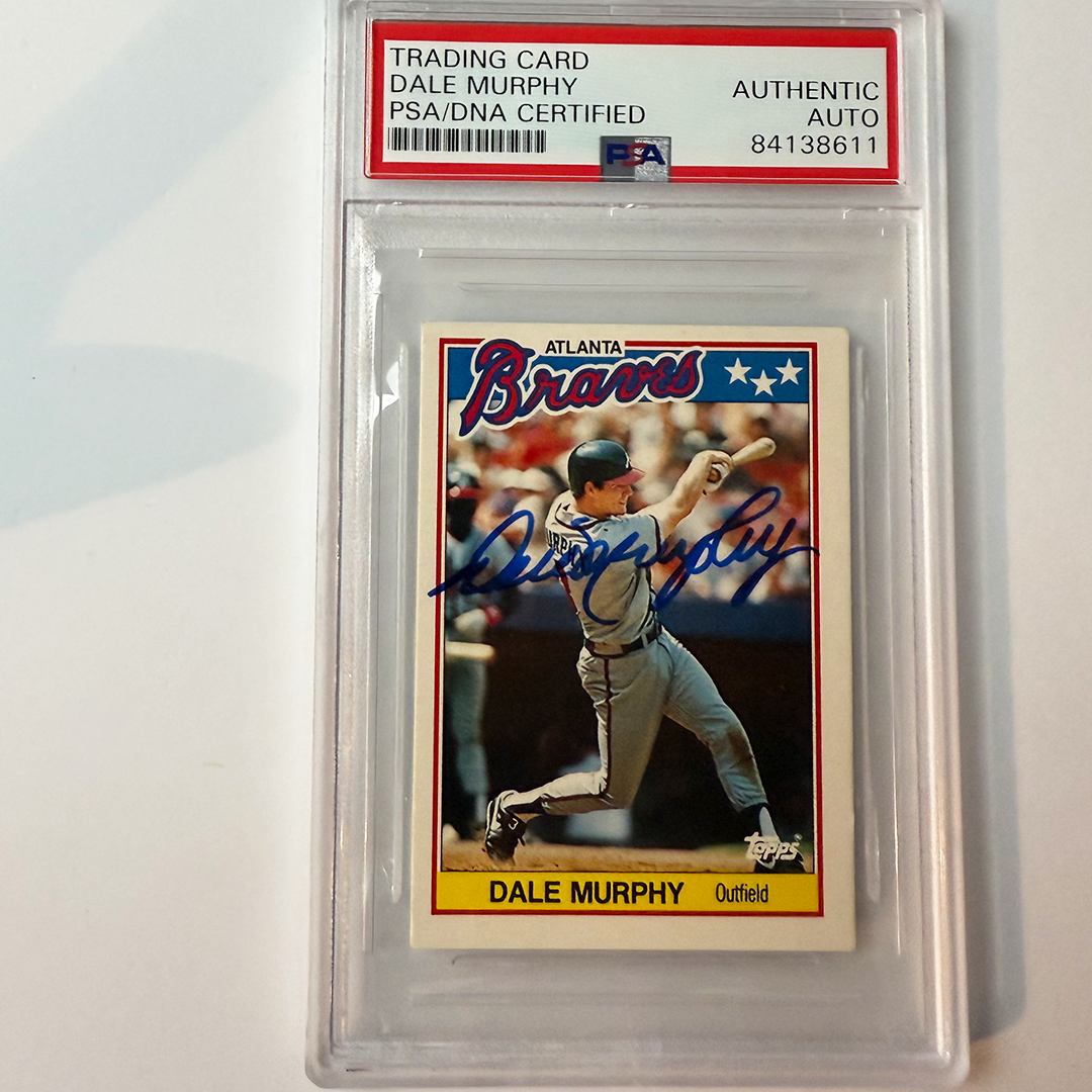 Dale Murphy Signed 1988 Topps #52 PSA Auto Authentic