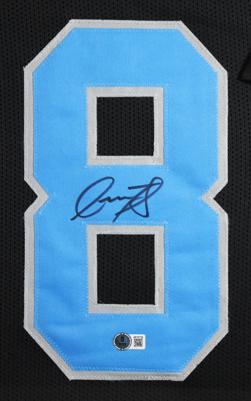 Isaac TeSlaa Authentic Signed Black Pro Style Framed Jersey BAS