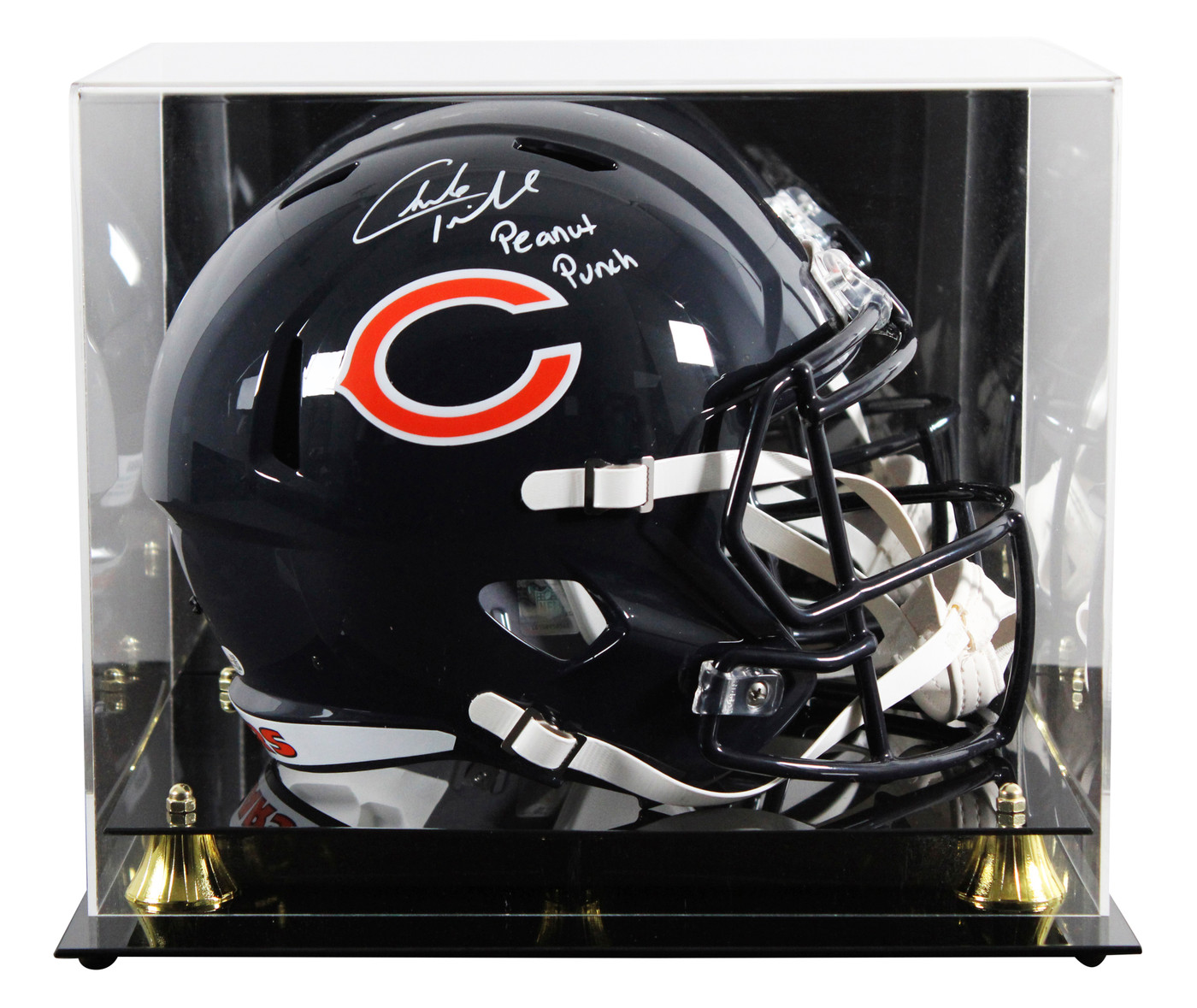 Bears Charles Tillman "Peanut Punch" Signed F/S Speed Rep Helmet W/ Case JSA Wit