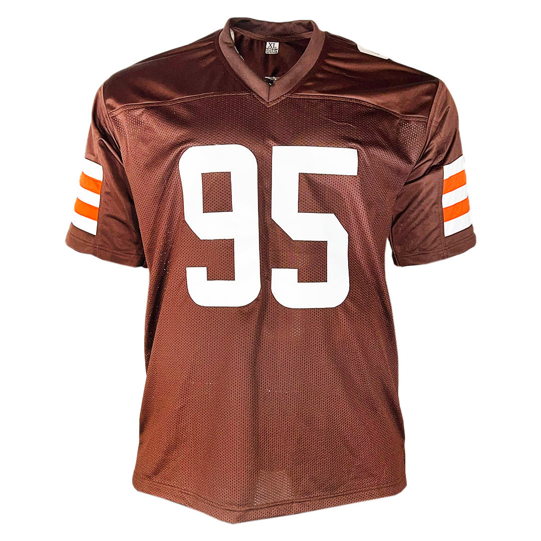 Myles Garrett Signed Cleveland Brown Football Jersey (Beckett)