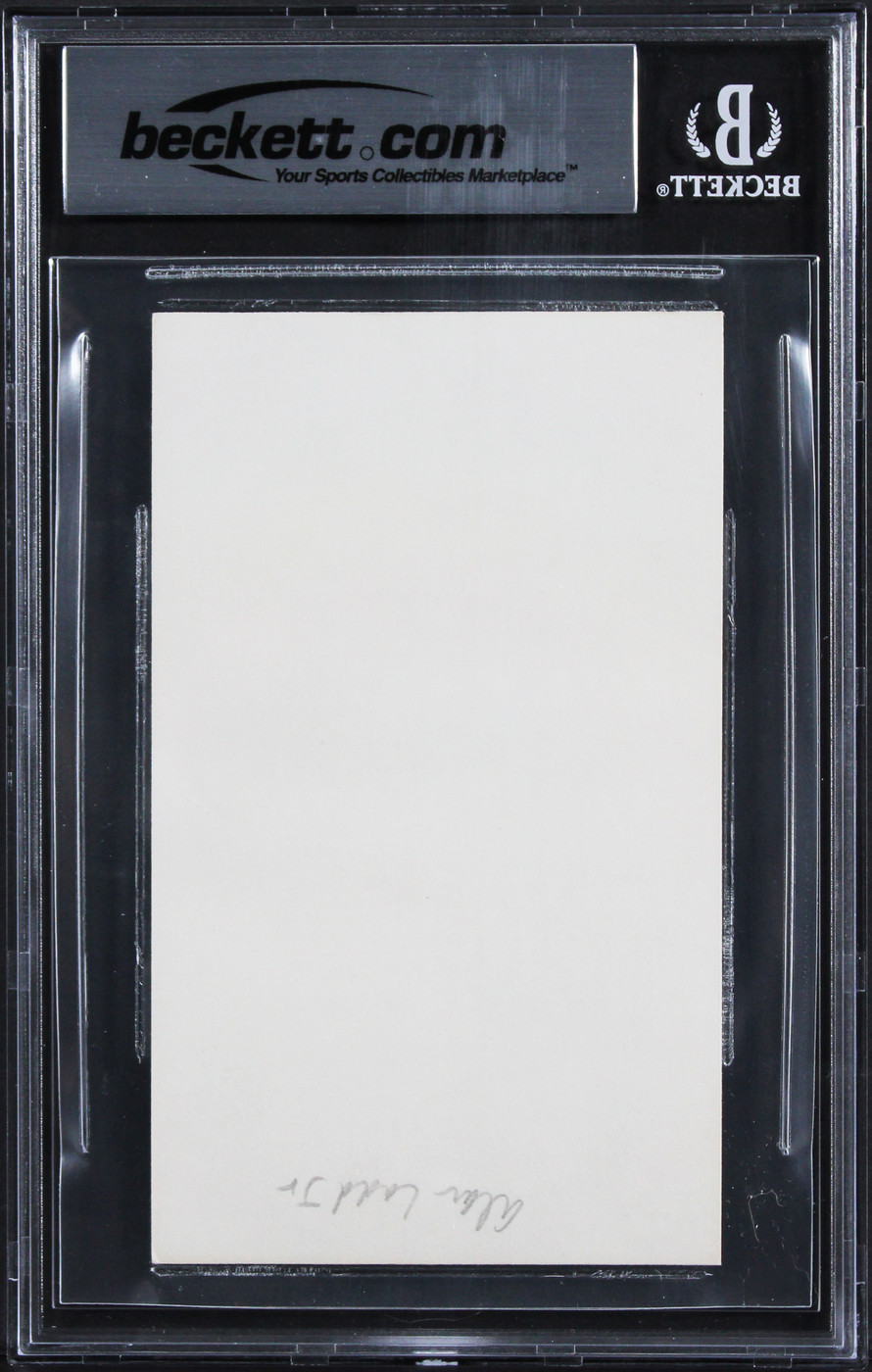 Art Linkletter House Party Authentic Signed 3x5 Index Card BAS Slabbed