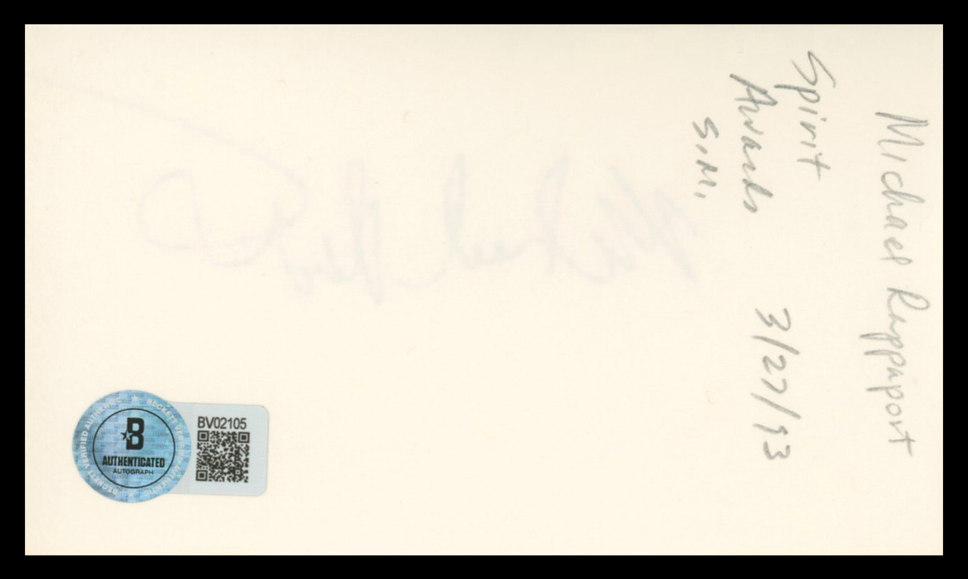 Michael Rapaport True Romance Authentic Signed 3x5 Index Card BAS #BV02105