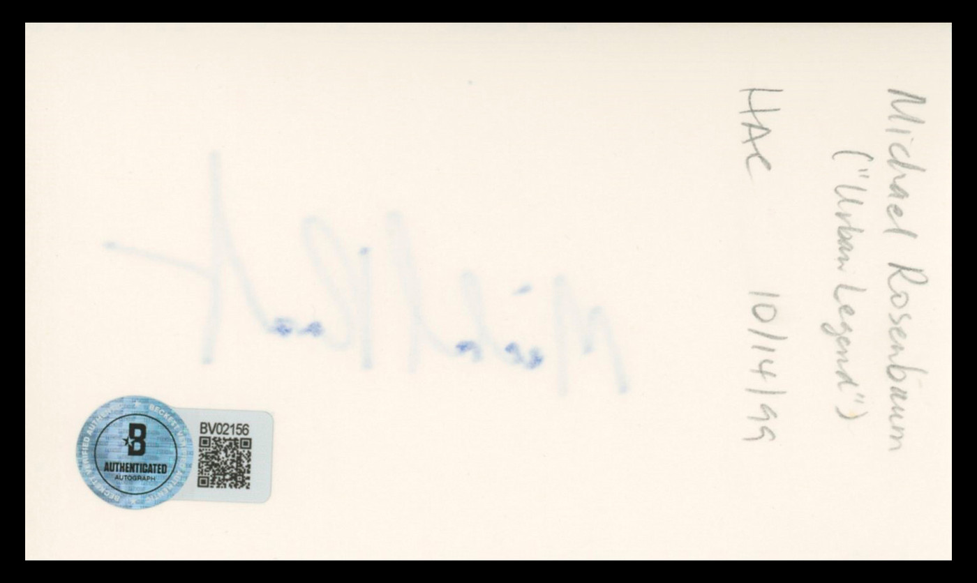 Michael Rosenbaum Smallville Authentic Signed 3x5 Index Card BAS #BV02156