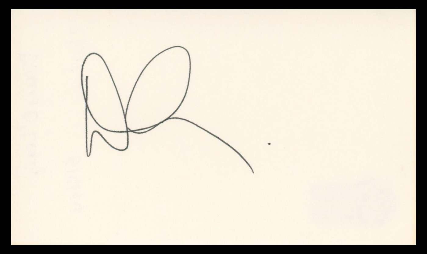 Denis Leary Rescue Me Authentic Signed 3x5 Index Card Autographed BAS #BV04116