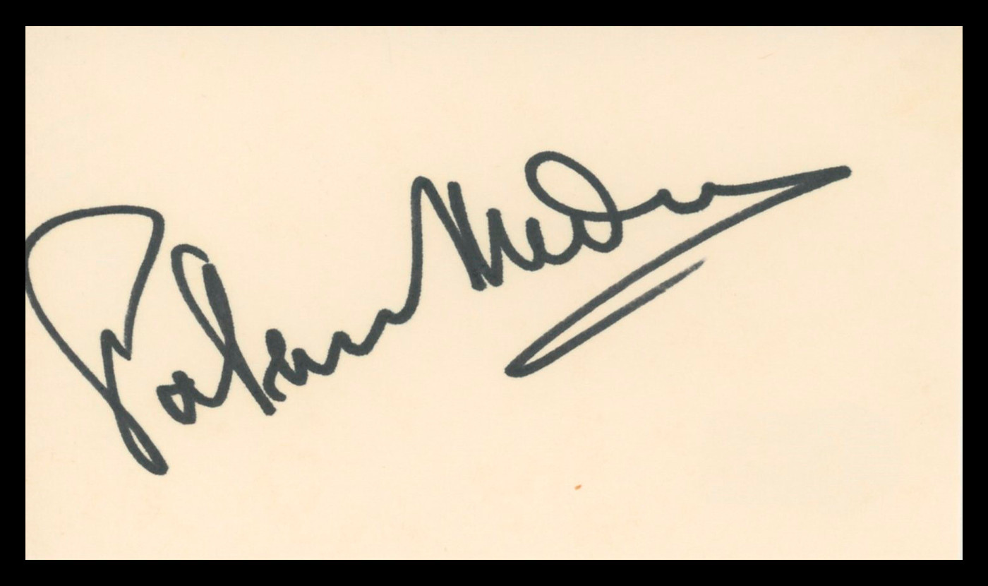 Patricia Medina Mr. Arkadin Authentic Signed 3x5 Index Card BAS #BV03102