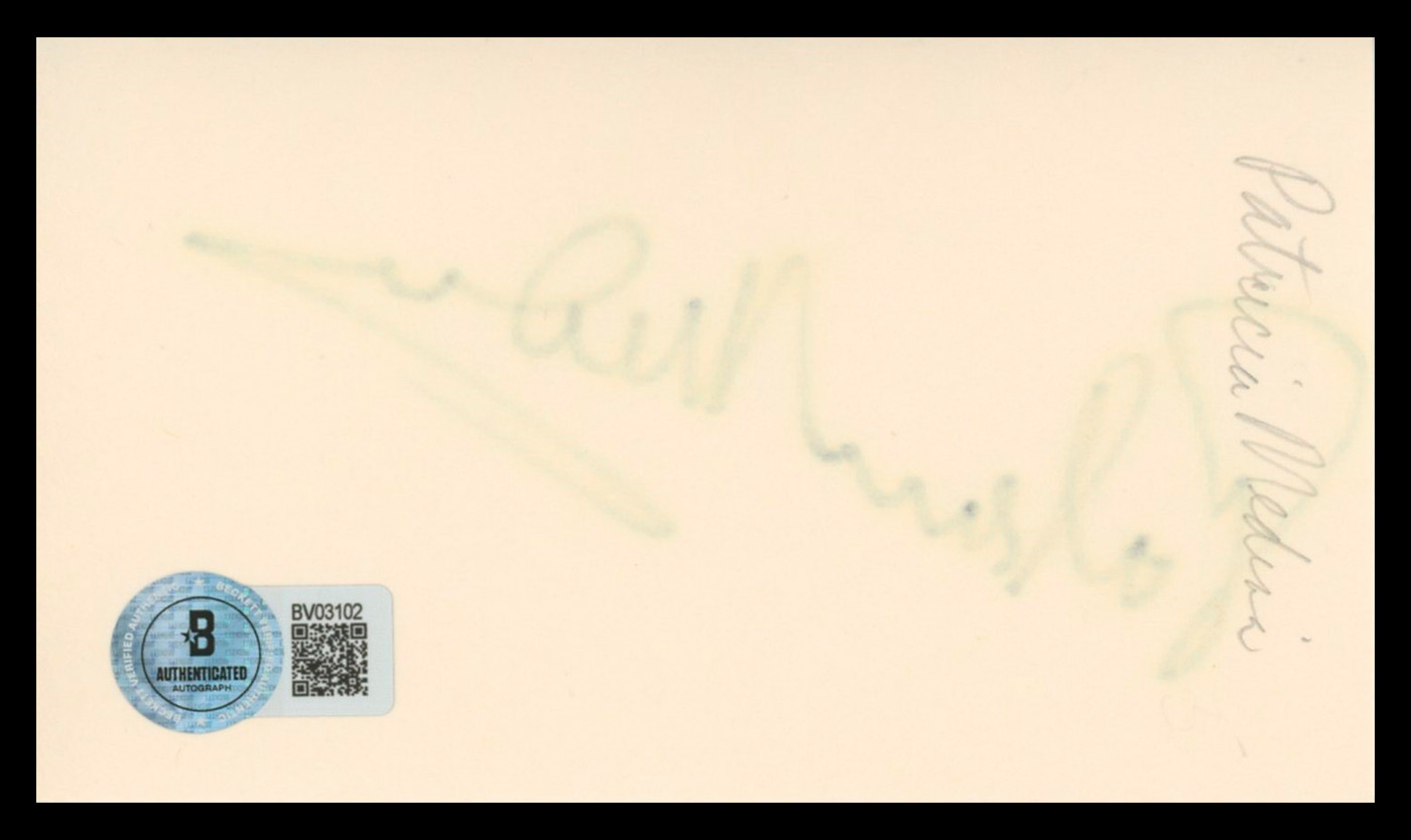 Patricia Medina Mr. Arkadin Authentic Signed 3x5 Index Card BAS #BV03102