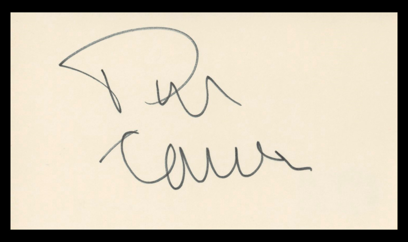Tim Conway The Carol Burnett Show Authentic Signed 3x5 Index Card BAS #BV03273