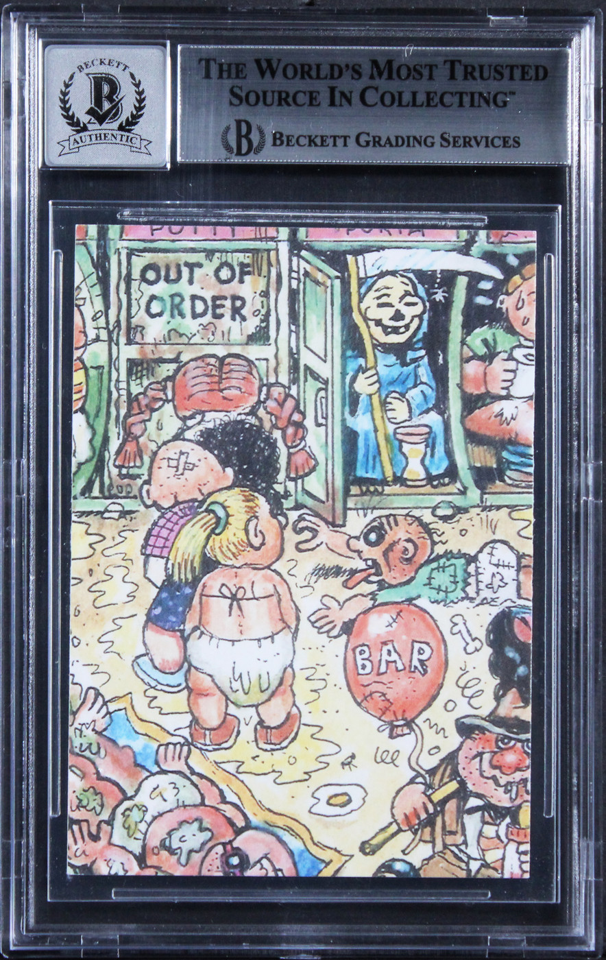 Chevy Chase Signed 2023 Topps Garbage Pail Kids #42B Card Auto 10! BAS Slabbed 2