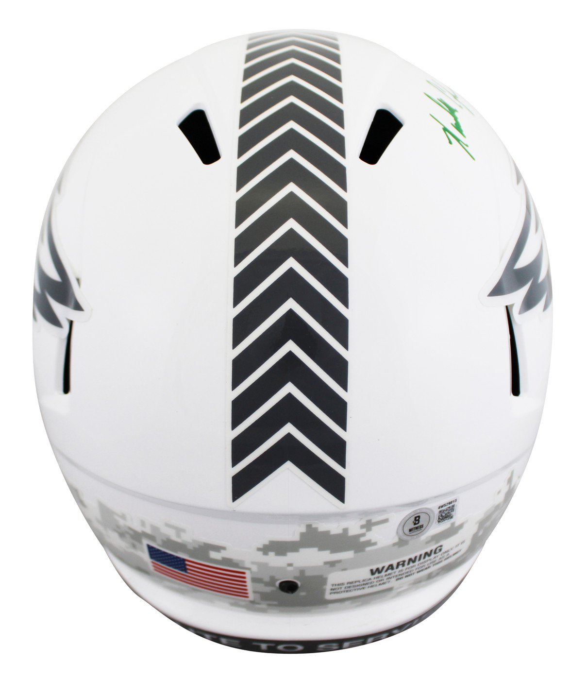 Eagles Randall Cunningham Signed STS III Full Size Speed Rep Helmet BAS Wit