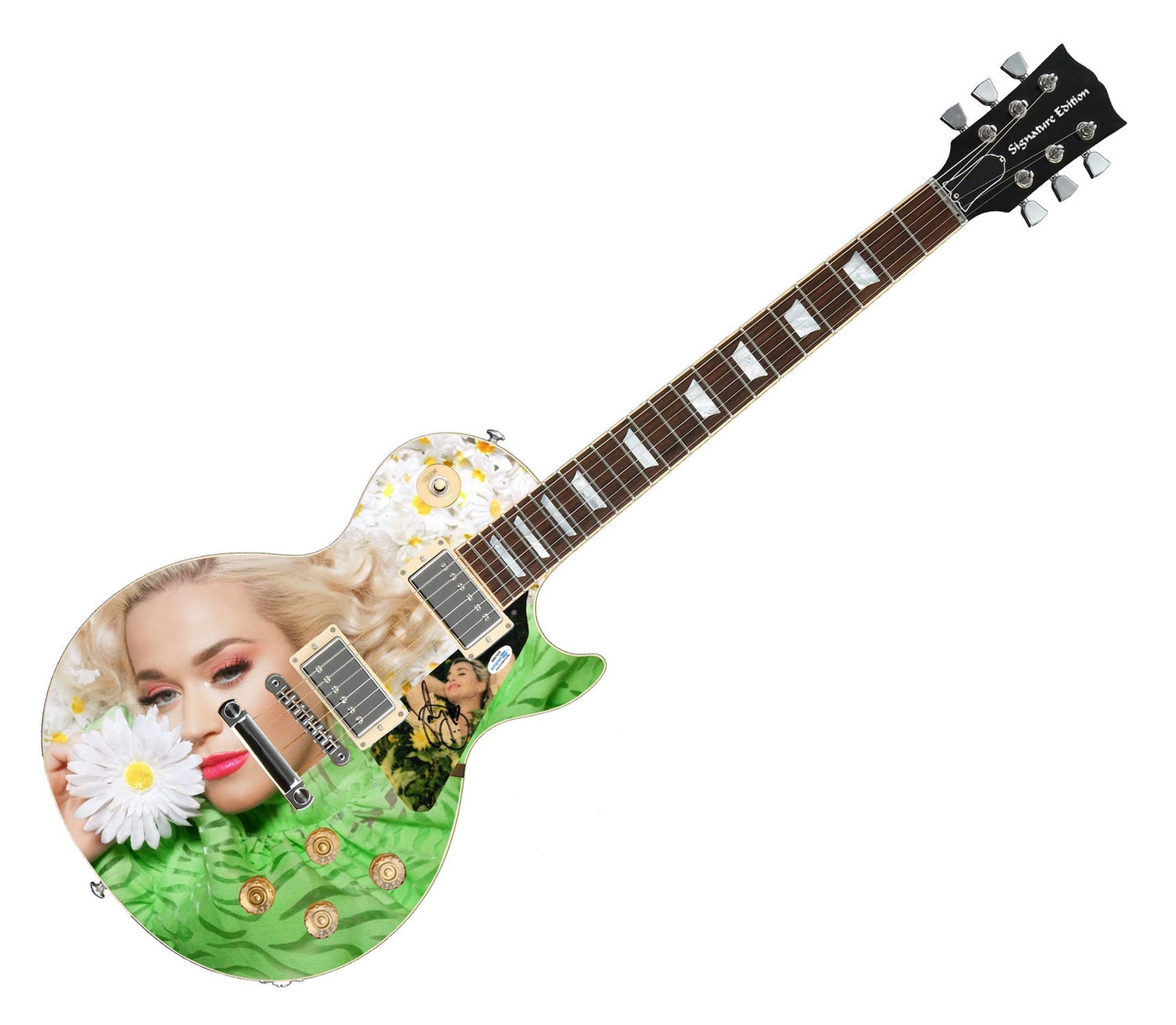 Katy Perry Signed Custom Graphics Photo Guitar Lp Cd Album ACOA
