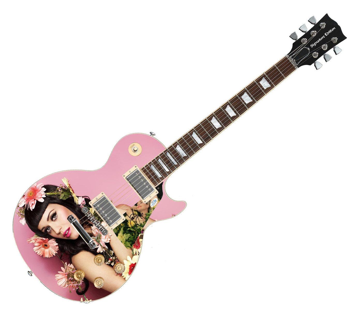 Katy Perry Signed Custom Graphics Photo Guitar Lp Cd Album ACOA JSA