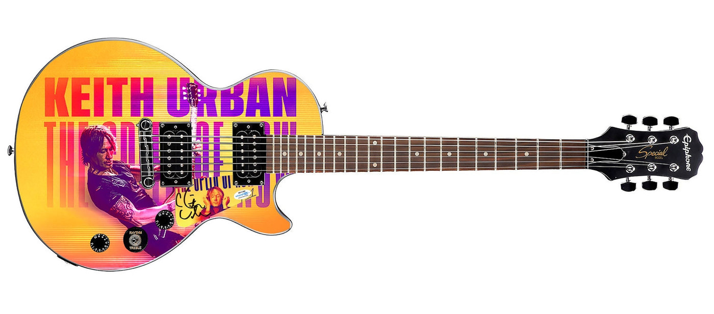 Keith Urban The Speed of Now LP CD Autographed  Graphics Gibson Epiphone Guitar ACOA
