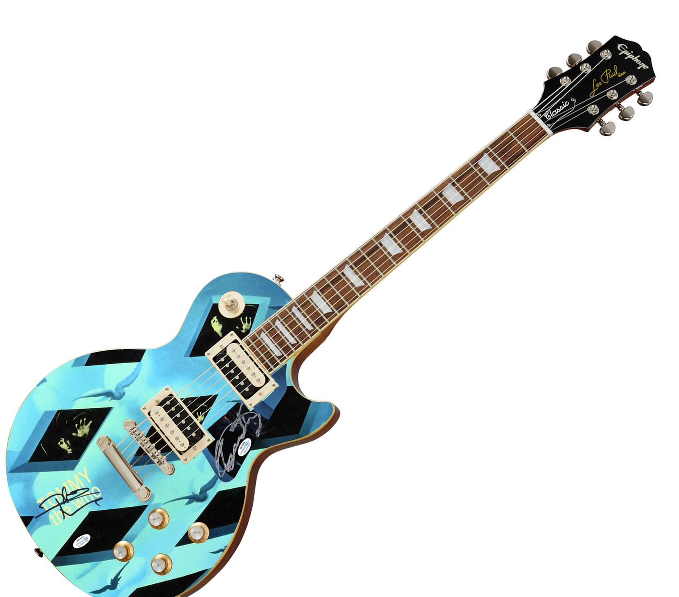 The Who Signed Tommy Album Cd 1/1 Custom Graphics Photo Guitar ACOA