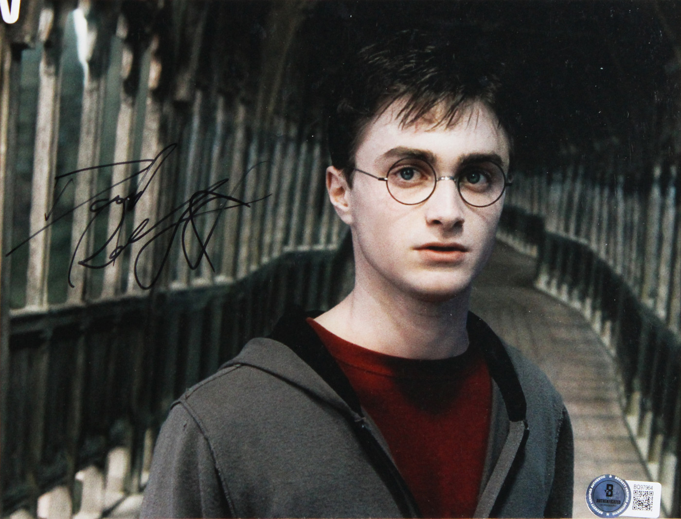 Daniel Radcliffe Harry Potter & Order Of The Phoenix Signed Framed Photo BAS 1