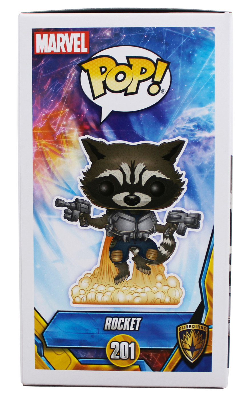 Bradley Cooper Guardians of the Galaxy Signed #201 Funko Pop Figure BAS #BU89432