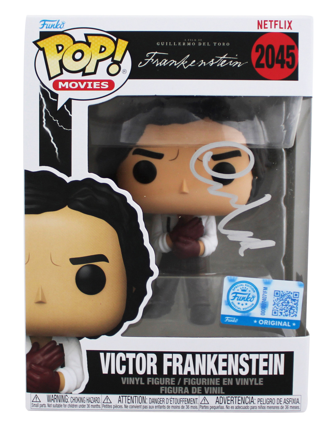 Oscar Isaac Frankenstein Signed Victor #2045 Funko Pop Vinyl Figure BAS #BS75949