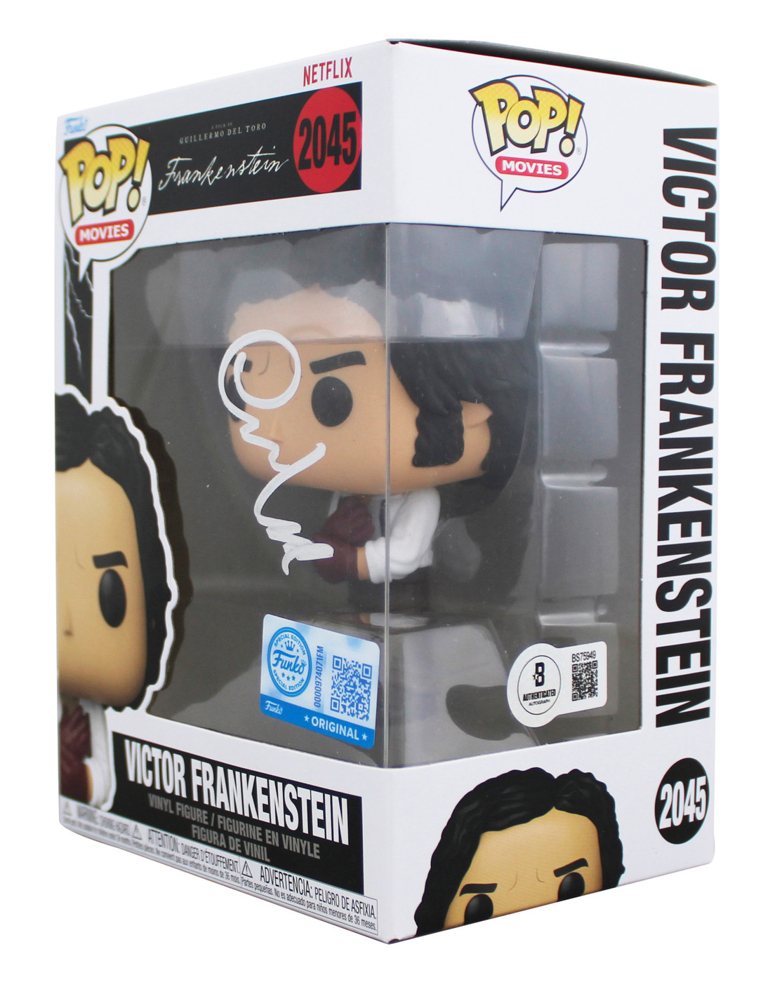 Oscar Isaac Frankenstein Signed Victor #2045 Funko Pop Vinyl Figure BAS #BS75949