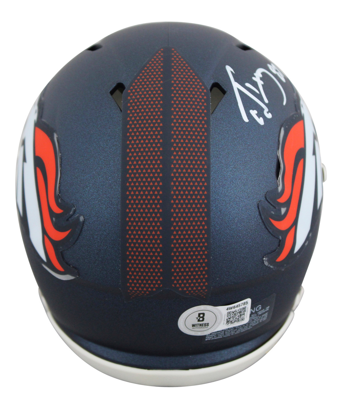 Broncos Ed McCaffrey Authentic Signed Speed Mini Helmet BAS Witnessed 2