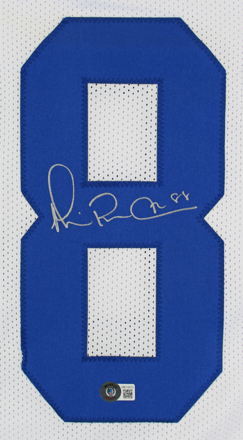 Michael Irvin Authentic Signed White Pro Style Jersey BAS Witnessed 2