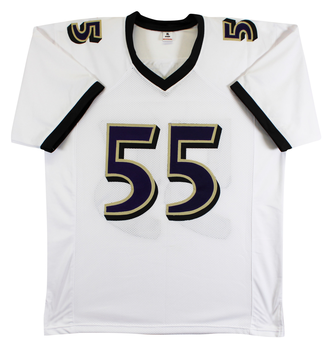 Terrell Suggs Authentic Signed White Pro Style Jersey Autographed BAS Witnessed