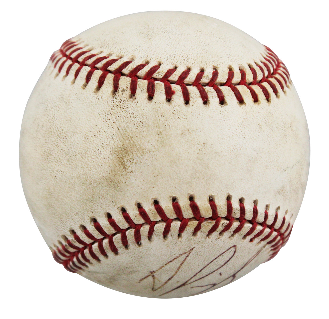 Cardinals Albert Pujols Signed Game Used Allen Selig OML Baseball BAS #AE56852