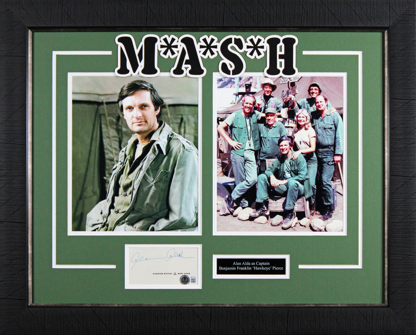 Alan Alda M*A*S*H Authentic Signed Framed Display Autographed BAS